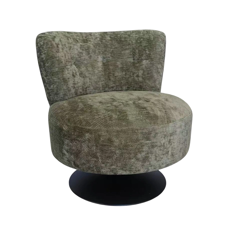 صندلی با روکش مخملی با چرخش 360 درجه